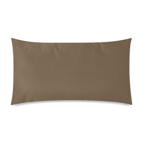 Sepia Color Accent Rectangle Pillow Case 20"x36"(Twin Sides)