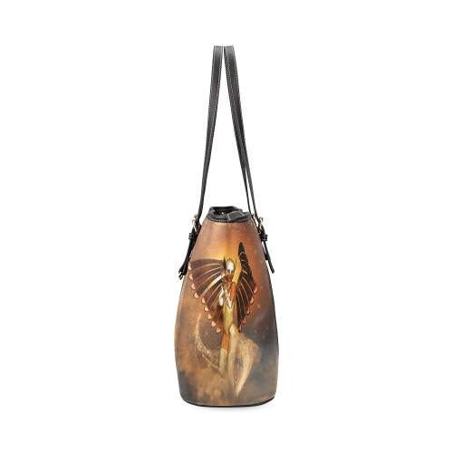 The angel Leather Tote Bag/Large (Model 1640)