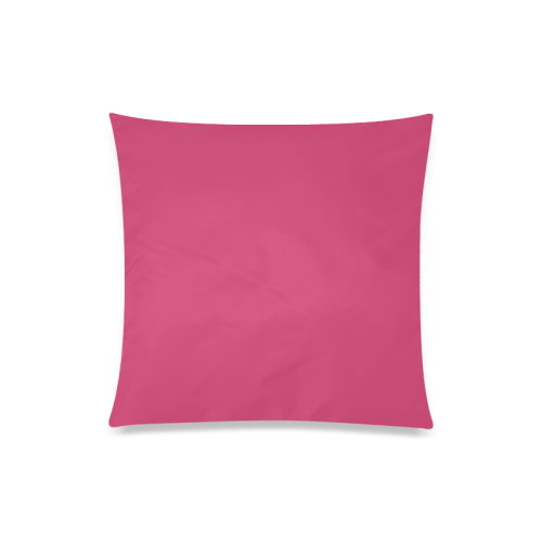 Raspberry Sorbet Color Accent Custom Zippered Pillow Case 20"x20"(Twin Sides)