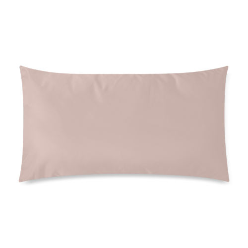 Rose Smoke Color Accent Rectangle Pillow Case 20"x36"(Twin Sides)