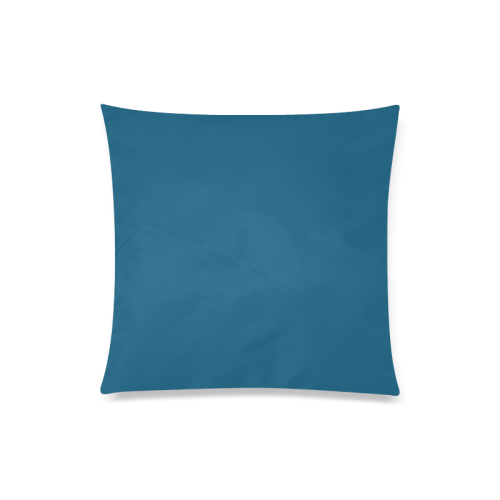 Blue Sapphire Color Accent Custom Zippered Pillow Case 20"x20"(Twin Sides)
