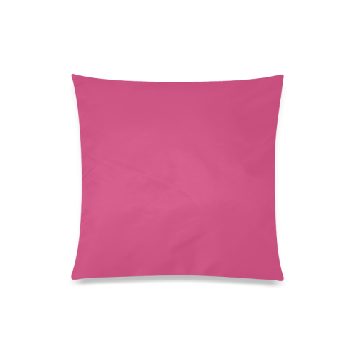 Magenta Color Accent Custom Zippered Pillow Case 20"x20"(Twin Sides)