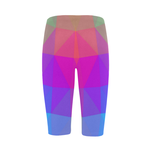 Triangle Rainbow Abstract Hestia Cropped Leggings (Model L03)