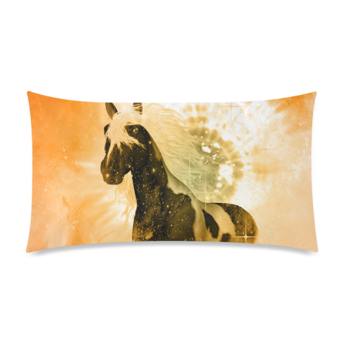 Running horse Rectangle Pillow Case 20"x36"(Twin Sides)