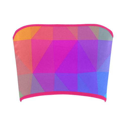 Triangle Rainbow Abstract Bandeau Top