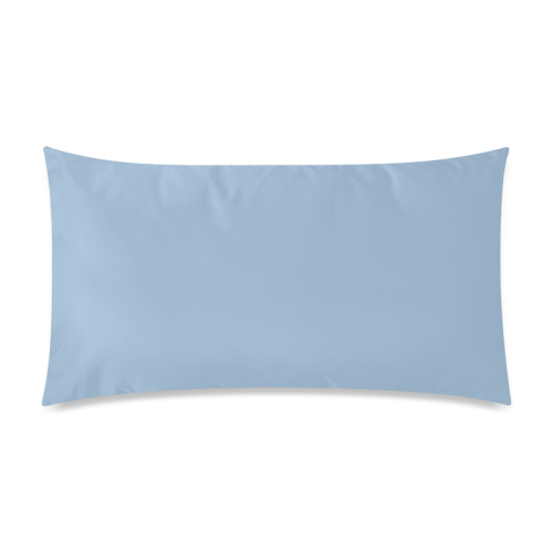 Cerulean Color Accent Rectangle Pillow Case 20"x36"(Twin Sides)