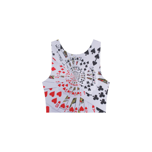 Casino Poker Royal Flush Spiral Droste Atalanta Sundress (Model D04)