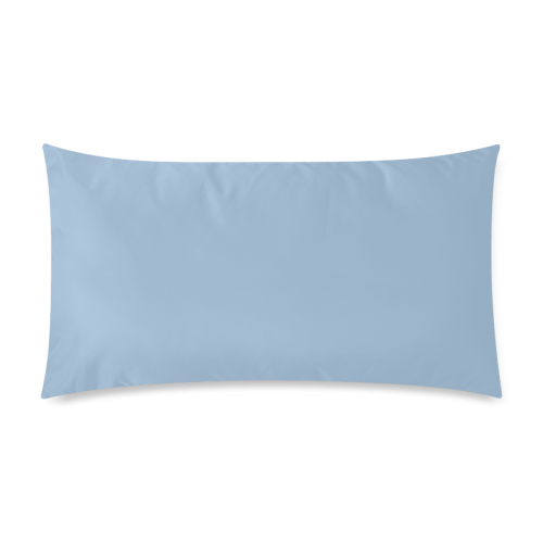 Cerulean Color Accent Rectangle Pillow Case 20"x36"(Twin Sides)