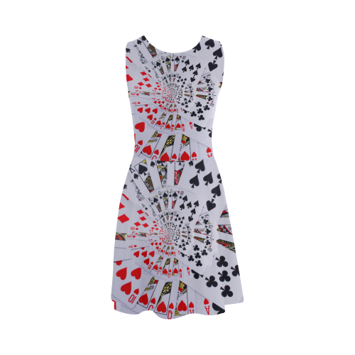 Casino Poker Royal Flush Spiral Droste Atalanta Sundress (Model D04)