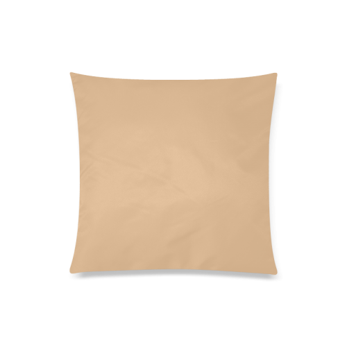 Desert Mist Color Accent Custom Zippered Pillow Case 20"x20"(Twin Sides)