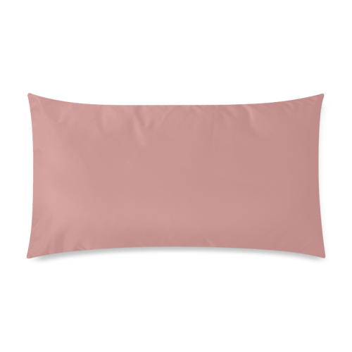 Rosette Color Accent Rectangle Pillow Case 20"x36"(Twin Sides)
