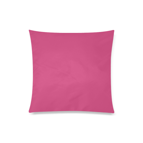 Magenta Color Accent Custom Zippered Pillow Case 20"x20"(Twin Sides)
