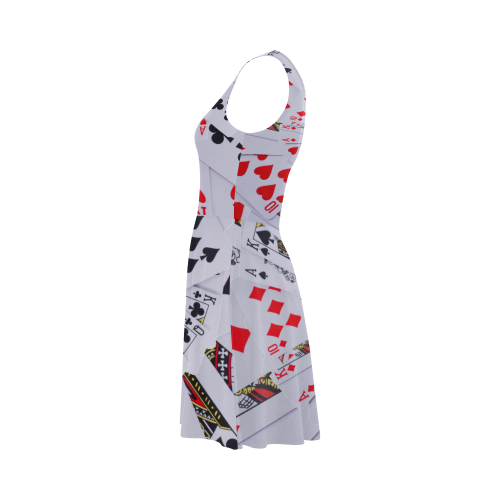 Casino Poker Royal Flush Spiral Droste Atalanta Sundress (Model D04)