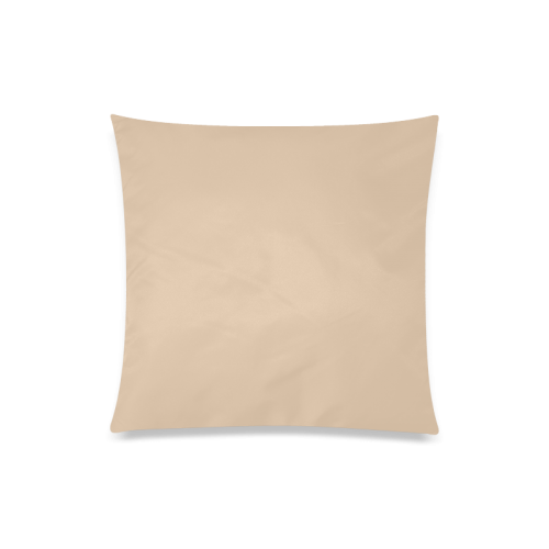 Apricot Illusion Color Accent Custom Zippered Pillow Case 20"x20"(Twin Sides)