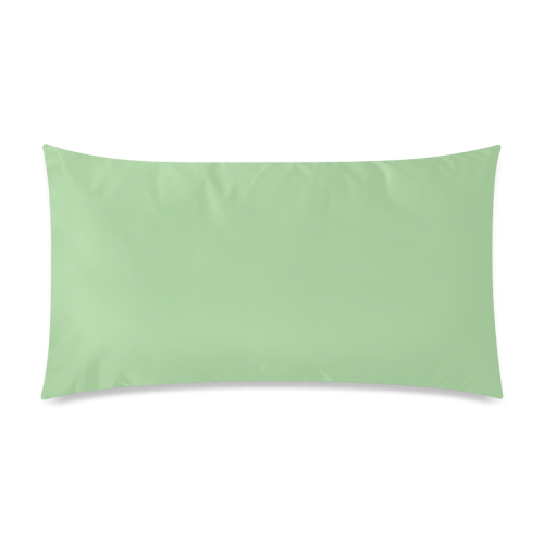 Pistachio Color Accent Rectangle Pillow Case 20"x36"(Twin Sides)