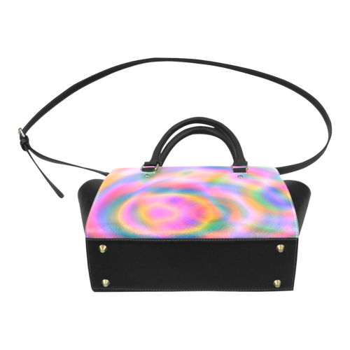 Circular Rainbow 2 Classic Shoulder Handbag (Model 1653)