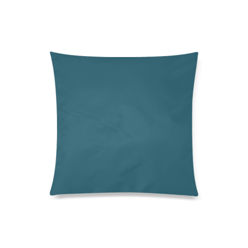 Blue Coral Color Accent Custom Zippered Pillow Case 20"x20"(Twin Sides)