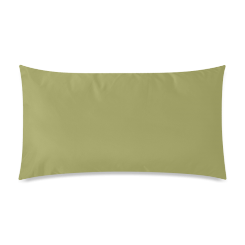 Moss Color Accent Rectangle Pillow Case 20"x36"(Twin Sides)