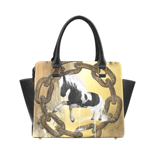 Wonderful horse Rivet Shoulder Handbag (Model 1645)