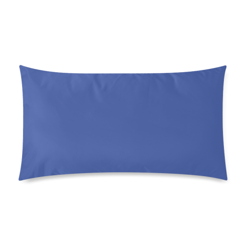 Dazzling Blue Color Accent Rectangle Pillow Case 20"x36"(Twin Sides)