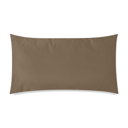 Sepia Color Accent Rectangle Pillow Case 20"x36"(Twin Sides)