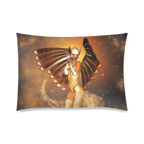 The angel Custom Zippered Pillow Case 20"x30"(Twin Sides)
