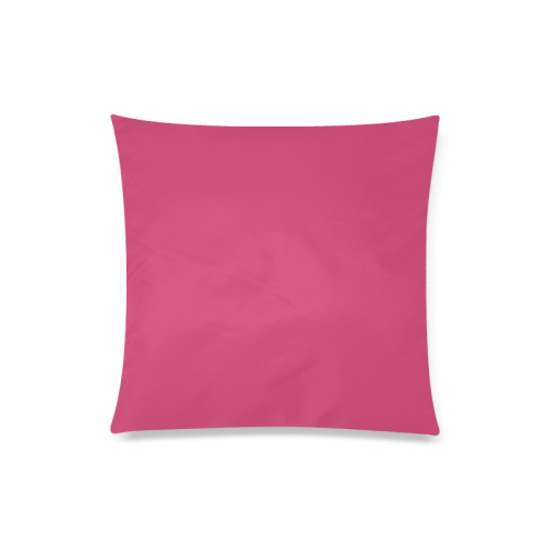 Raspberry Sorbet Color Accent Custom Zippered Pillow Case 20"x20"(Twin Sides)