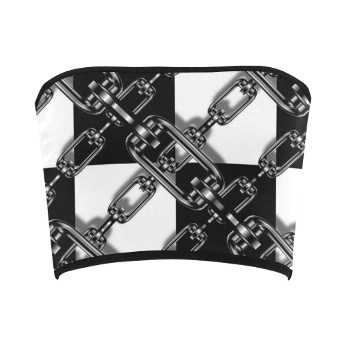 Checkered Chains Bandeau Top