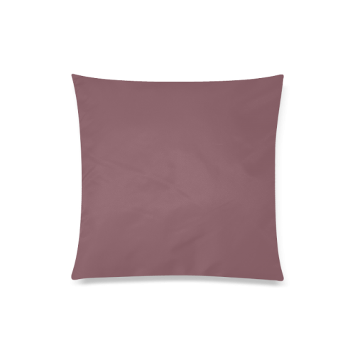 Crushed Berry Color Accent Custom Zippered Pillow Case 20"x20"(Twin Sides)