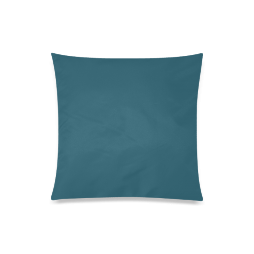 Blue Coral Color Accent Custom Zippered Pillow Case 20"x20"(Twin Sides)