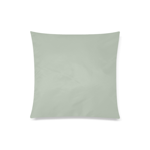 Sea Foam Color Accent Custom Zippered Pillow Case 20"x20"(Twin Sides)