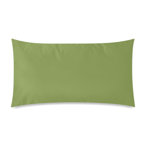 Peridot Color Accent Rectangle Pillow Case 20"x36"(Twin Sides)