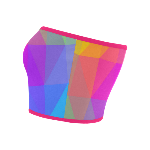 Triangle Rainbow Abstract Bandeau Top