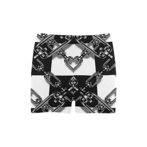 Checkered Chains Briseis Skinny Shorts (Model L04)