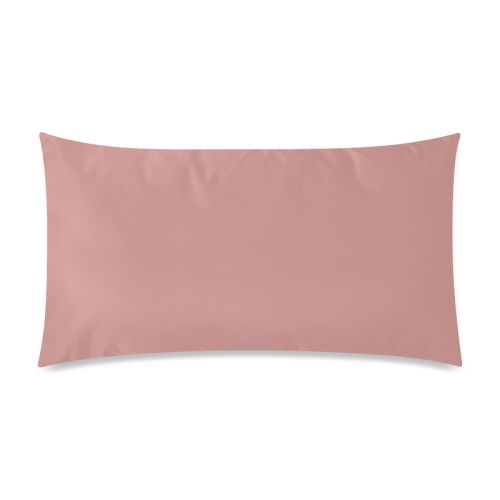 Rosette Color Accent Rectangle Pillow Case 20"x36"(Twin Sides)