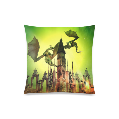 Flying dragons Custom Zippered Pillow Case 20"x20"(Twin Sides)