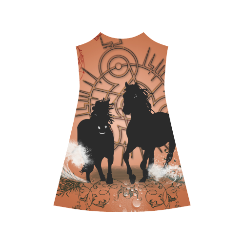 Horses Alcestis Slip Dress (Model D05)