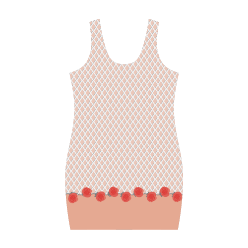 Net Pattern & Roses VAS2 Medea Vest Dress (Model D06)