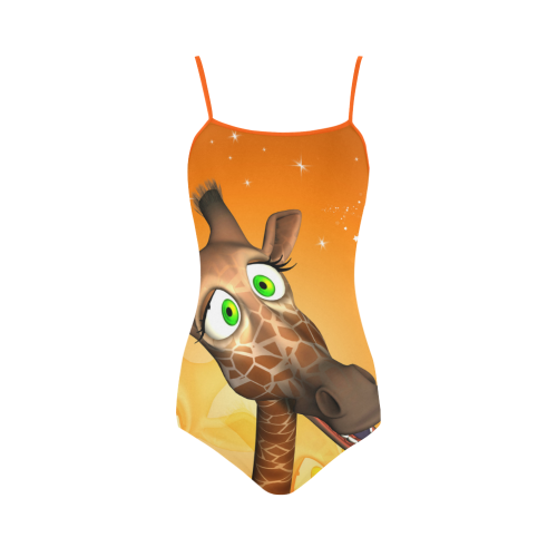Funny giraffe Strap Swimsuit ( Model S05)