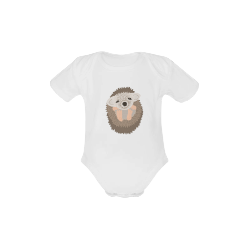 Baby Hedgehog Baby Powder Organic Short Sleeve One Piece (Model T28)