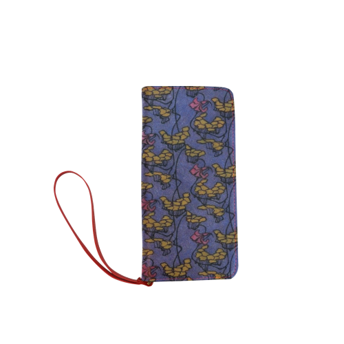 Art Nouveau Floral Women's Clutch Wallet (Model 1637)