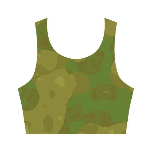 Camogreen Women's Crop Top (Model T42)