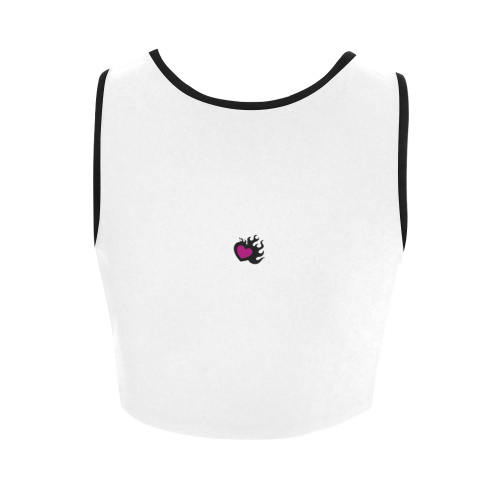 heartflame Women's Crop Top (Model T42)