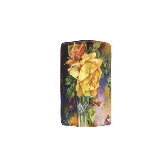 Vintage Vase and Yellow Roses Women's Clutch Wallet (Model 1637)