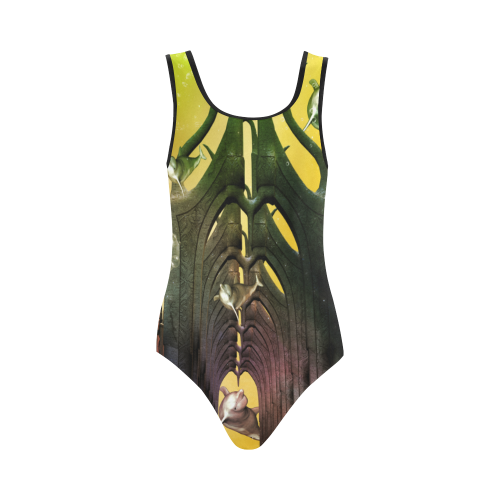 Dolphin Vest One Piece Swimsuit (Model S04)