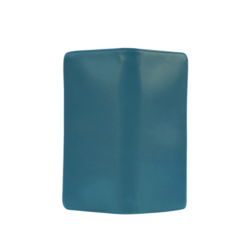 Blue Coral Color Accent Men's Clutch Purse （Model 1638）