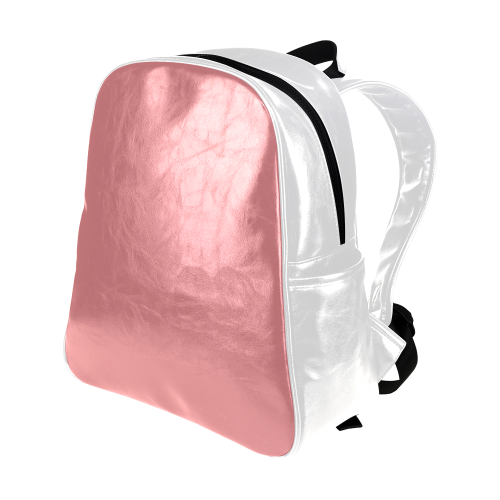 Strawberry Ice Color Accent Multi-Pockets Backpack (Model 1636)