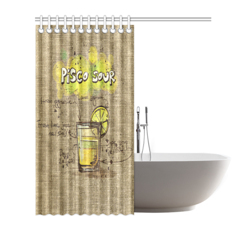 pisco-sour-04 Shower Curtain 72"x72"