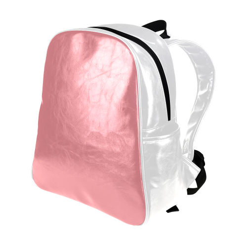 Flamingo Pink Color Accent Multi-Pockets Backpack (Model 1636)