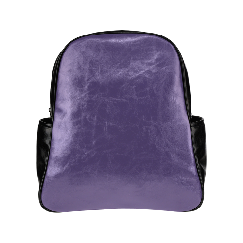 Gentian Violet Color Accent Multi-Pockets Backpack (Model 1636)